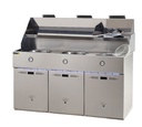 Friteuse gaz - Type Défi - 3 cuves
