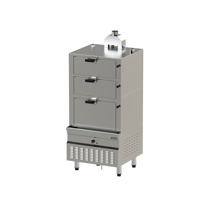 Cuiseur vapeur gaz - 3 niveaux