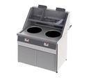Friteuse électronique gaz - Type Santana - 2 Cuves rondes