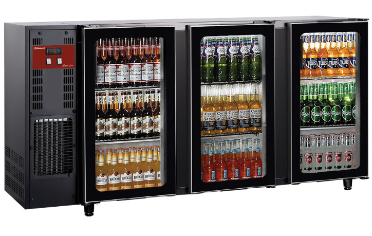 Refroidisseur de bouteilles 3 portes vitrées, 579 litres
