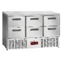 Table frigorifique , 6x 1/2 tiroirs GN 1/1
