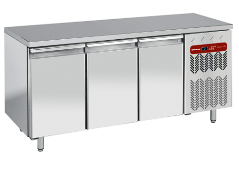 Table de congélation, ventilée, 3 portes GN 1/1