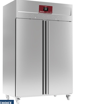Armoire frigorifique ventilée 1400 Lit. 2 portes GN 2/1, sur roues