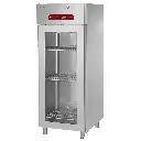 Armoire frigorifique 700 litres ventilée, 1 porte vitrée GN 2/1