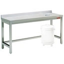 Table à débarrasser avec vide ordure + bord arrière
