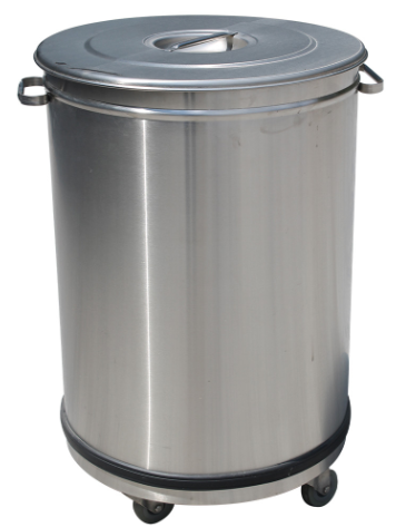 Poubelle avec couvercle sur roues - 50 litres