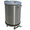 Poubelle avec couvercle à pédale - 95 litres