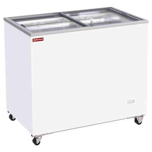 [DI-GVL31-G3] Conservateur bahut, 303 litres, couvercles coulissants sur roulettes