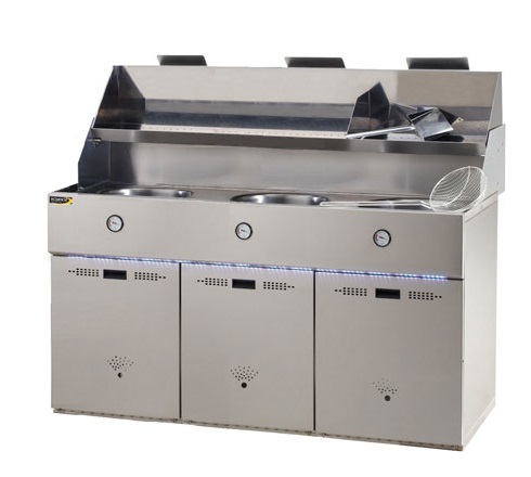 [SO-FGA3GN] Friteuse gaz - Type Défi - 3 cuves