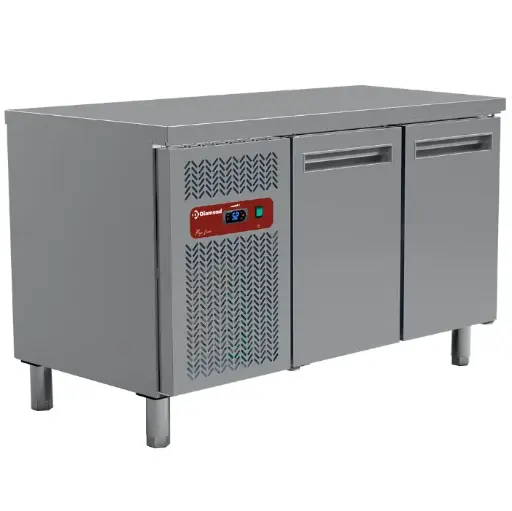 [DI-MR2/R2] Table frigorifique, ventilée, 2 portes GN 1/1 (260 Lit.)