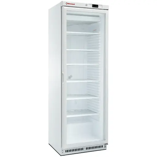 [DI-NFT402-R2/G] Armoire congélateur statique, porte vitrée, 400 litres. Blanc