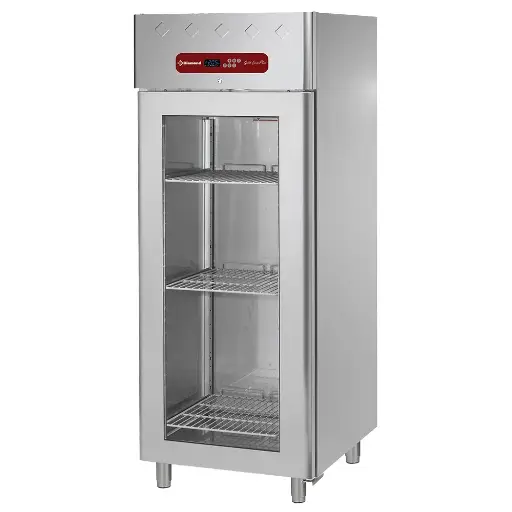 [DI-AD1N/HG-R2] Armoire frigorifique 700 litres ventilée, 1 porte vitrée GN 2/1
