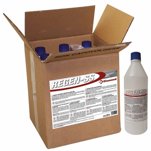 [DI-REGEN-SS] Produit traitement surface en acier inox 9 FL. x 1 KG