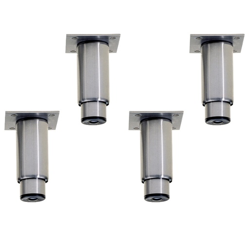 [DI-PRX4-RE] Kit 4 pieds réglables en inox pour armoires