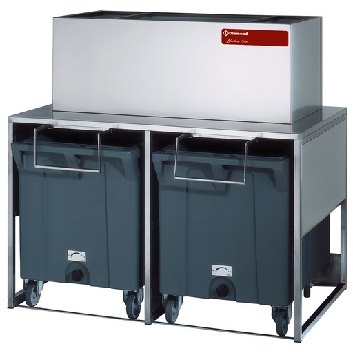 [DI-DROLBIN/28-51] Bacs de stockage avec chariots de 2x 108 kg
