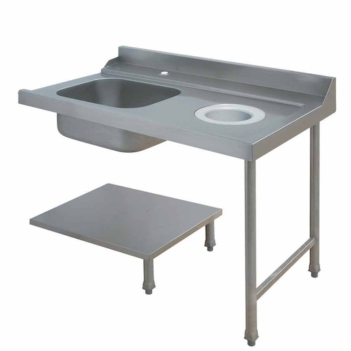 [DI-DLVS-D12] Table de prélavage "droite" (tous modèles)
