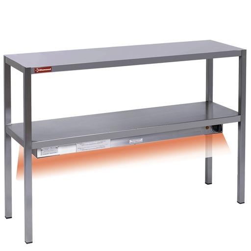 [DI-RC102] Etagère de "chef" chauffante - 2 niveaux